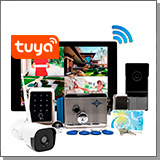 Комплект беспроводной Wi-Fi домофон «SkyNet 1000 (1+1+Titan)» + камера и замок