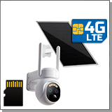 Поворотная беспроводная 4G 2MP уличная IP-камера с двумя объективами Link Solar ZC310-2MP-4G-Dual