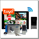 Комплект беспроводной Wi-Fi домофон SkyNet 1000 (1+0+AX091) и замок