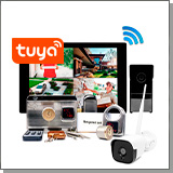 Комплект беспроводной Wi-Fi видеодомофон SkyNet 1000 (1+1+AX066) + камера и замок