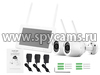 Беспроводной комплект видеонаблюдения на 2 камеры с монитором Twin Vision Planshet - 2.0 (Lux) - комплектация